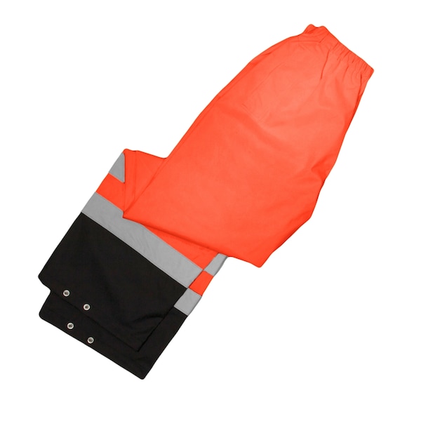 S-M, Orange, Class 3, Storm Cover Rainwear Pant